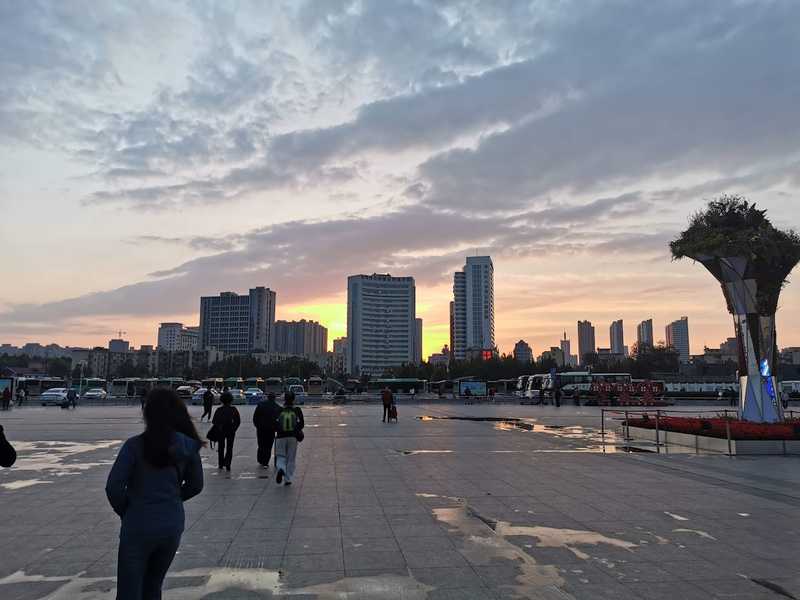 Zhengzhou train station.